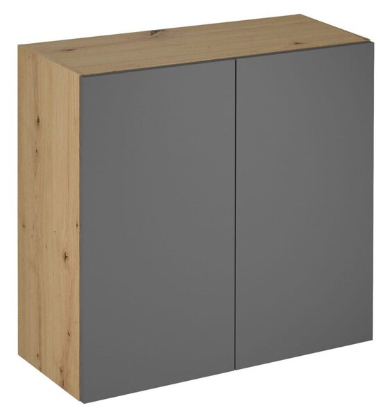Závesná kuchynská skrinka LANGEN G80 Dub artisan/sivá