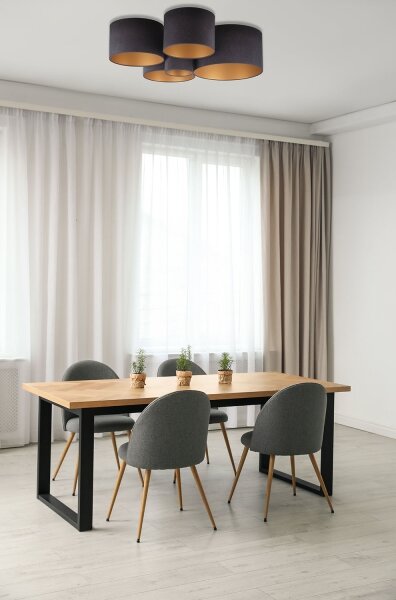Duolla - Stropné svietidlo ROLLER PENTO 5xE27/60W/230V antracit