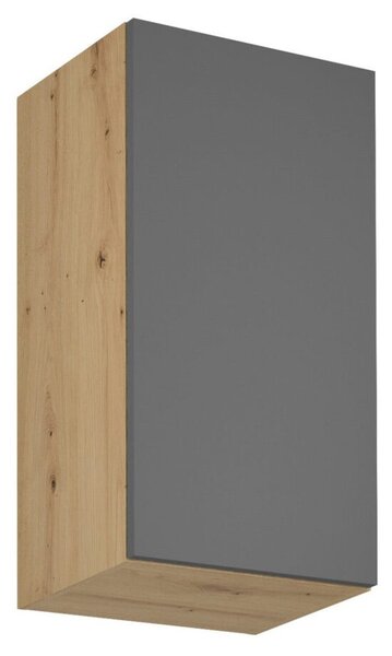 Závesná kuchynská skrinka LANGEN G40-P/L Dub artisan/sivá