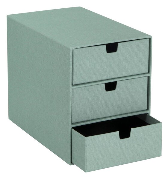 Zelený kartónový organizér do zásuvky Ingrid Canvas Paper Laminate – Bigso