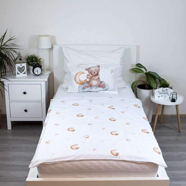 Bavlnené detské obliečky do postieľky 100x135 cm Medvedík "Cute" – Jerry Fabrics
