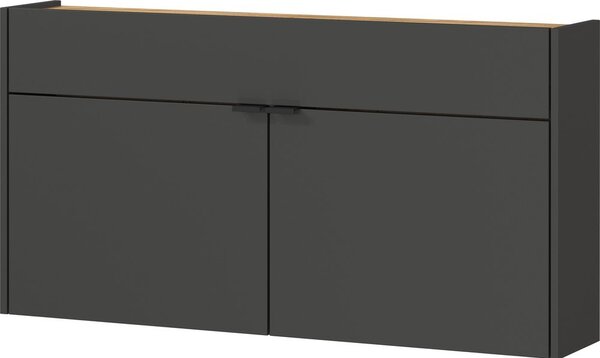 Antracitová skrinka 110x57x22 cm Ameca – Germania