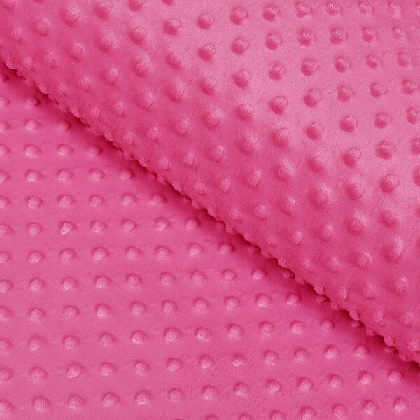 Biante Detská obliečka na vankúš Minky 3D bodky MKP-020 Ružovo fialová 30 x 50 cm