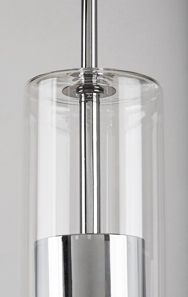 Rabalux 72046 - Luster na lanku KALEVI 1xGU10/50W/230V číra/chróm