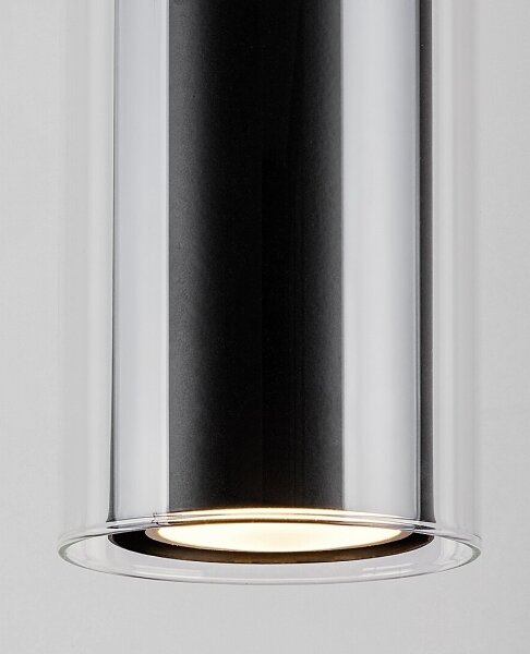 Rabalux 72047 - Luster na lanku KALEVI 1xGU10/50W/230V číra/čierna
