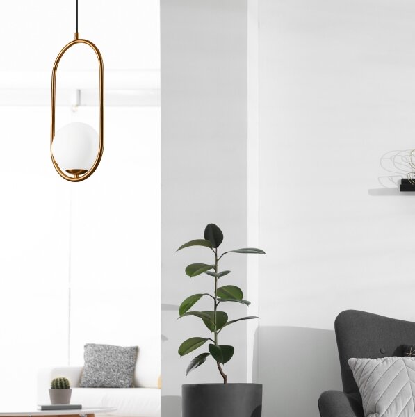 Luster na lanku AMBER 1xG9/5W/230V 140 cm