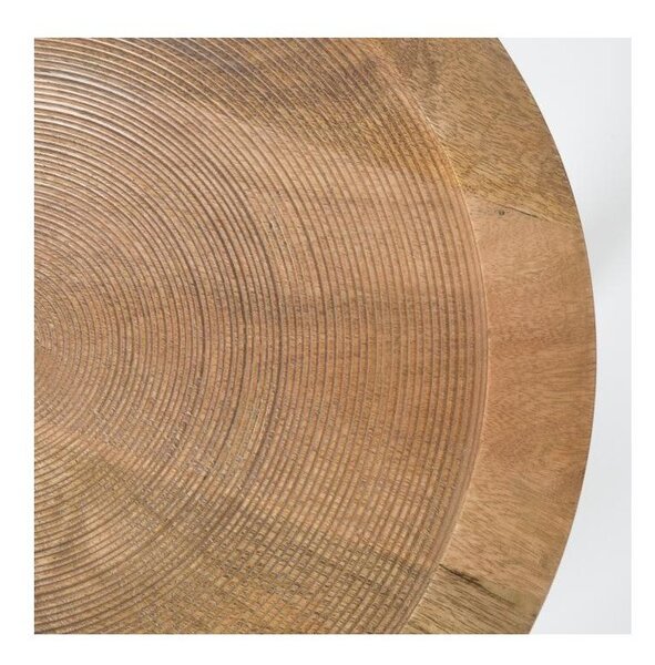 Odkladací stolík z mangového dreva Zuiver Dendron, Ø 43 cm