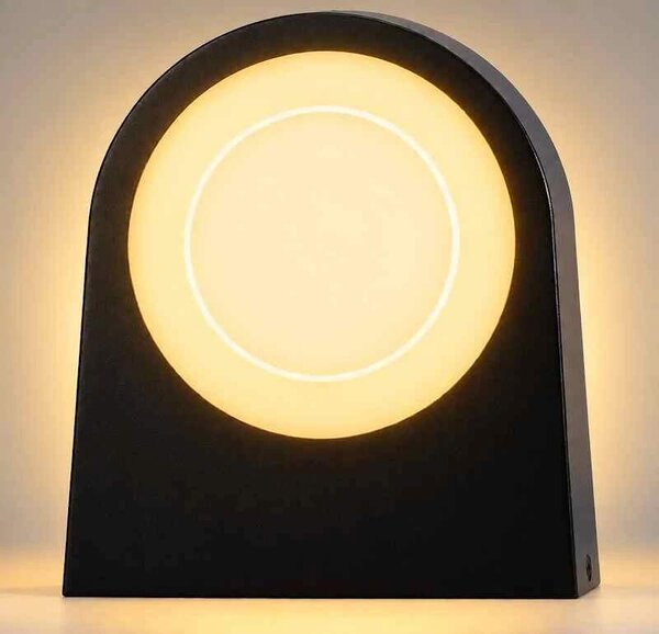 LED vonkajšie nástenné svietidlo ARCOS, 15 W, 19,8 × 18 cm, IP65, čierne (ARCOS-15W 5CCT IP65 BLACK)