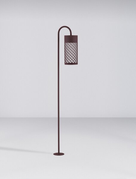 Vonkajšia stojaca lampa Motley kortenová 9 W – Hnedá