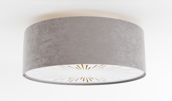Stropné svietidlo RAYS 2xE27/60W/230V pr. 40 cm šedá