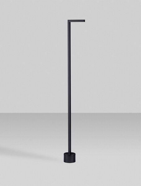Vonkajšia stojaca lampa Pipe pieskovo čierna 5 W