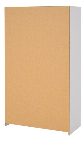 Bielo-sivá šatníková skriňa 105x180 cm Kit – Tvilum
