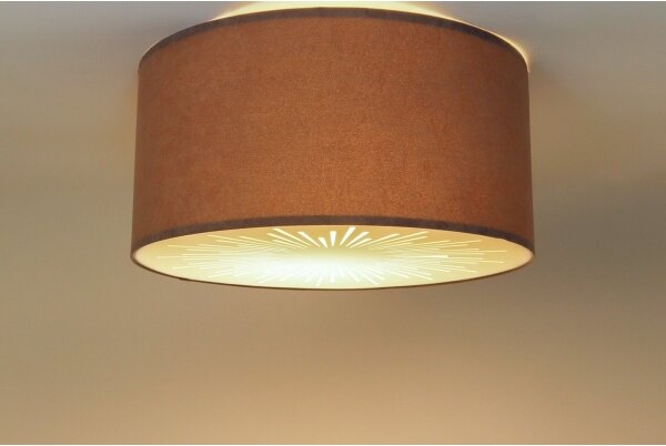 Stropné svietidlo RAYS 2xE27/60W/230V pr. 40 cm šedá