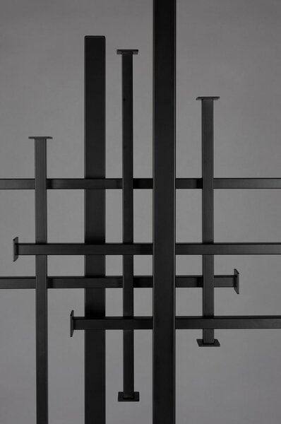 Čierny oceľový vešiak 71x185 cm Rumex – Dutchbone