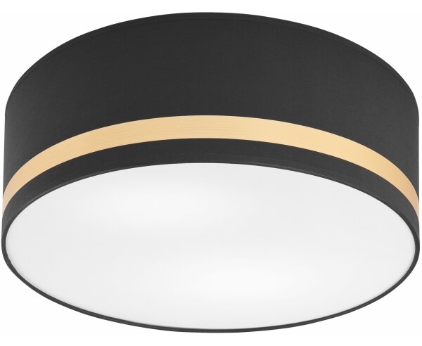 Stropné svietidlo SIRJA STRIPE 2xE27/15W/230V pr. 35 cm čierna