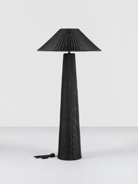 Vonkajšia stojaca lampa Plom čierna 1x12 W