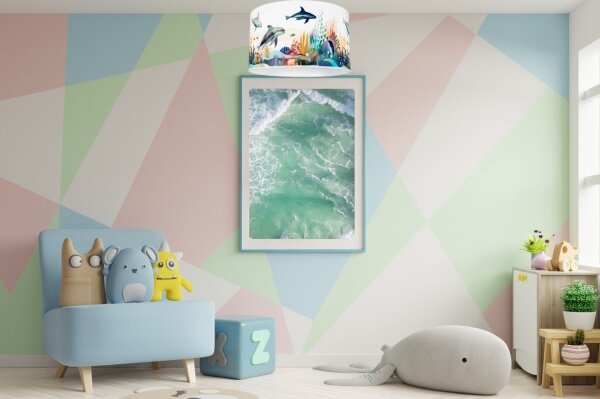 Detské stropné svietidlo OCEAN 1xE27/60W/230V