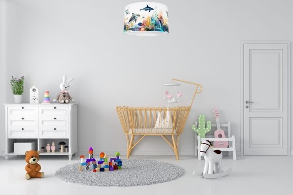 Detské stropné svietidlo OCEAN 1xE27/60W/230V