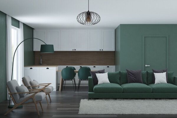 Luster na lanku CORRINI 1xE27/60W/230V pr. 34 cm čierna/šedá