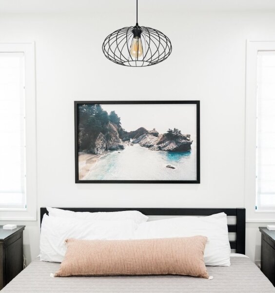Luster na lanku CORRINI 1xE27/60W/230V pr. 34 cm čierna/číra
