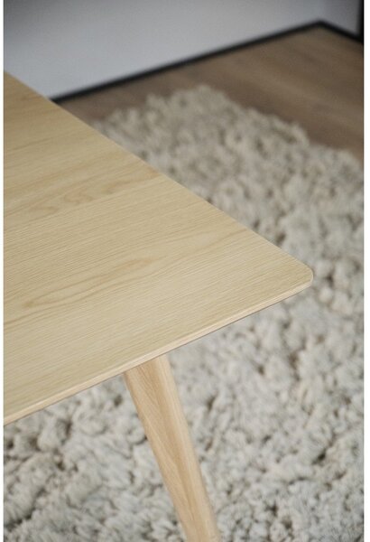 Rozkladací jedálenský stôl s doskou v dekore jaseňového dreva 190x90 cm Yumi - Rowico