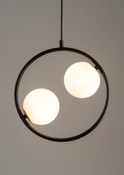Luster na lanku AQUA 2xG9/12W/230V čierna