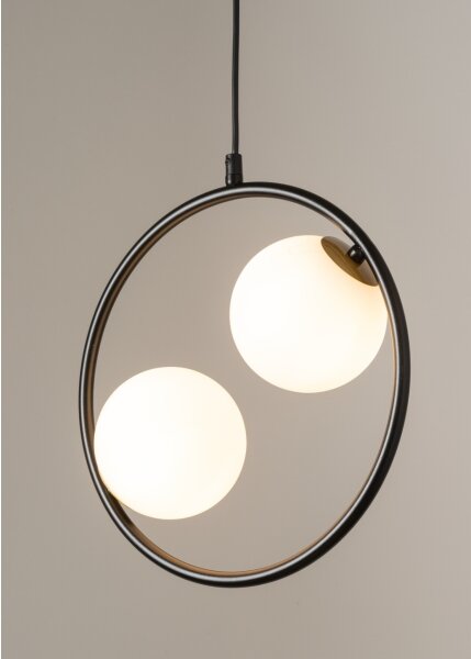 Luster na lanku AQUA 2xG9/12W/230V čierna