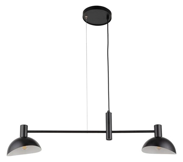 Luster na lanku ARTIS 2xE14/40W/230V čierna
