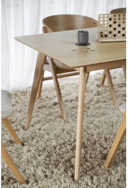 Rozkladací jedálenský stôl s doskou v dekore jaseňového dreva 190x90 cm Yumi - Rowico