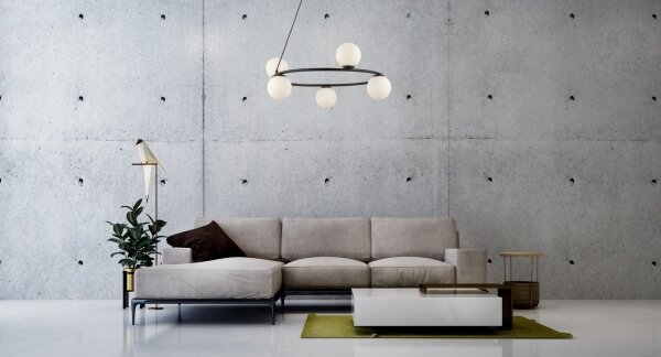 Luster na lanku GAMA 5xG9/12W/230V čierna