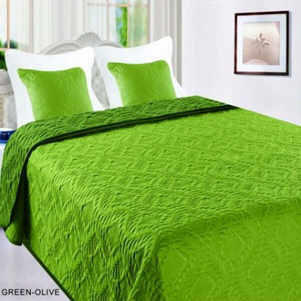 Green Olive - prehoz na posteľ 140x200 cm Rozmer deka-prehoz: 140x200 cm
