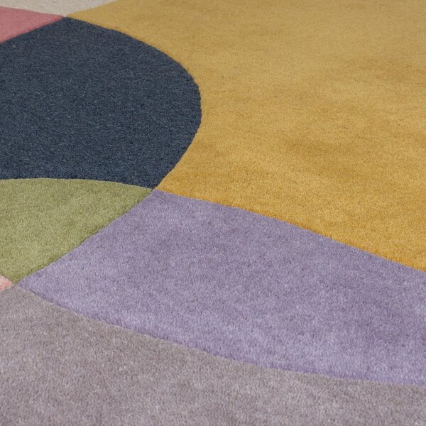 Ručne tkaný vlnený okrúhly koberec ø 160 cm Glow Multi – Flair Rugs