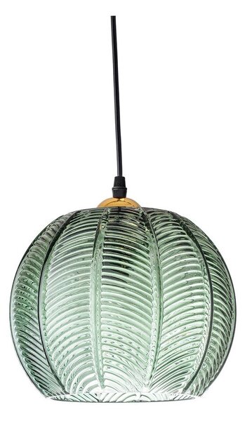 Zelené závesné svietidlo so skleneným tienidlom ø 22 cm Adar – Bloomingville