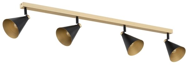 Argon 1805 - Bodové svietidlo LUCINDA 4xE14/7W/230V čierna/zlatá