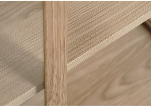 Vitrína z dubového dreva v prírodnej farbe 190x90 cm Elba – Unique Furniture