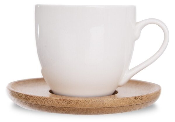 Biele porcelánové šálky v súprave 6 ks 125 ml Whiteline – Orion