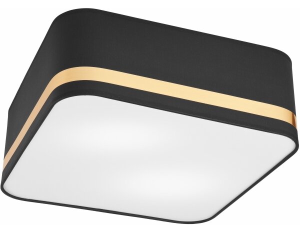 Stropné svietidlo SIRJA SQUARE 2xE27/60W/230V 35x35 cm čierna