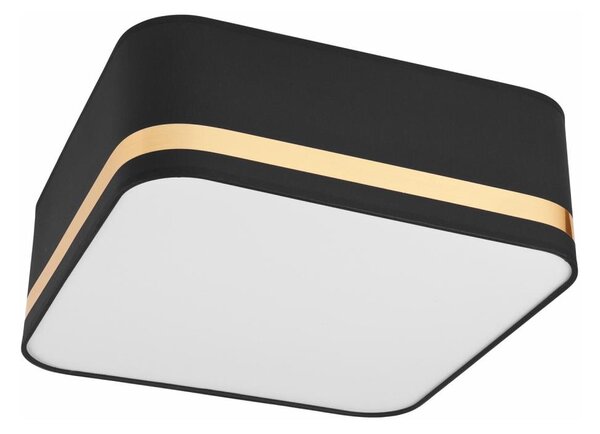 Stropné svietidlo SIRJA SQUARE 2xE27/60W/230V 35x35 cm čierna