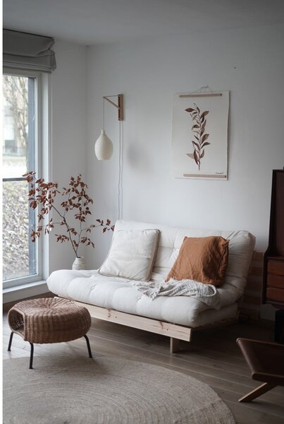 Tmavohnedá rozkladacia pohovka 140 cm Roots – Karup Design