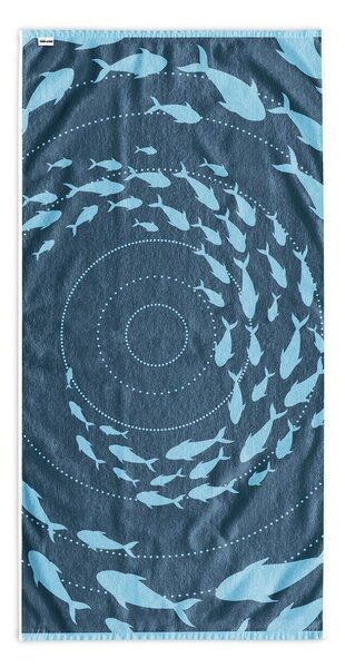 Modrá plážová osuška 90x180 cm Shoal - DecoKing