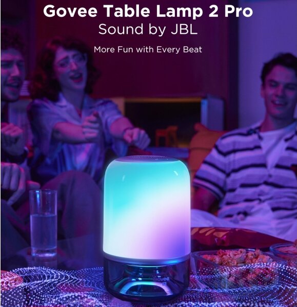 Govee - LED RGBW Stmievateľná stolová lampa s reproduktorom LED/36W/12V Wi-Fi