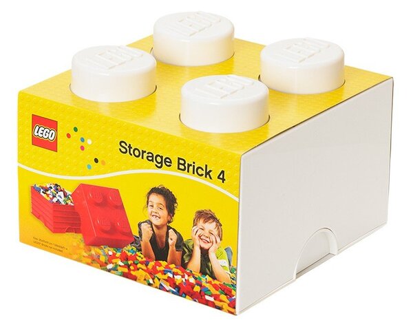 Biely úložný box štvorec LEGO®