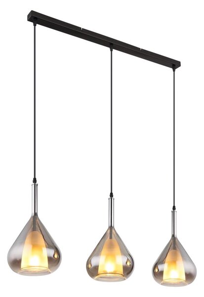 Globo 15542-3 - Luster na lanku GEEKY 3xE27/60W/230V čierna