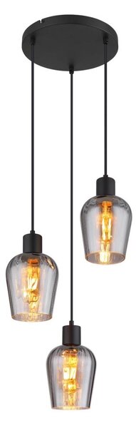 Globo 15627-3 - Luster na lanku RYAN 3xE27/40W/230V pr. 28,5 cm čierna