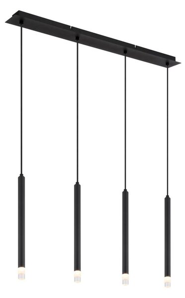 Globo 15629-4 - Luster na lanku BLAKE 4xG9/4W/230V čierna