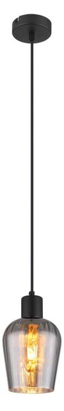 Globo 15627 - Luster na lanku RYAN 1xE27/40W/230V pr. 13,5 cm čierna