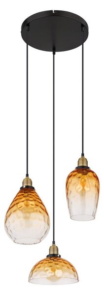 Globo 15786-3H1 - Luster na lanku SALVY 3xE27/60W/230V pr. 46 cm oranžová
