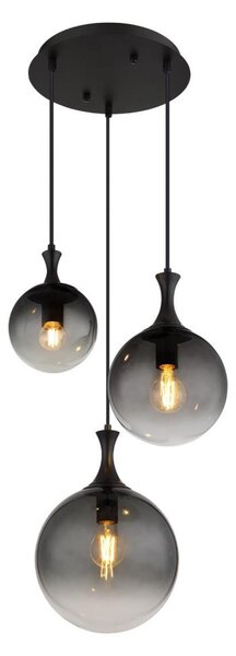 Globo 15885-3H - Luster na lanku DALTON 3xE27/10W/230V pr. 48 cm čierna