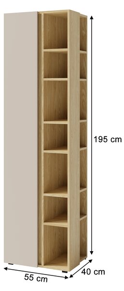 Regál LUCA S4 - béžová