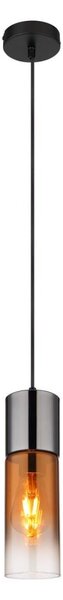 Globo 21000HG - Luster na lanku ANNIKA 1xE27/25W/230V pr. 10,5 cm čierna/medená
